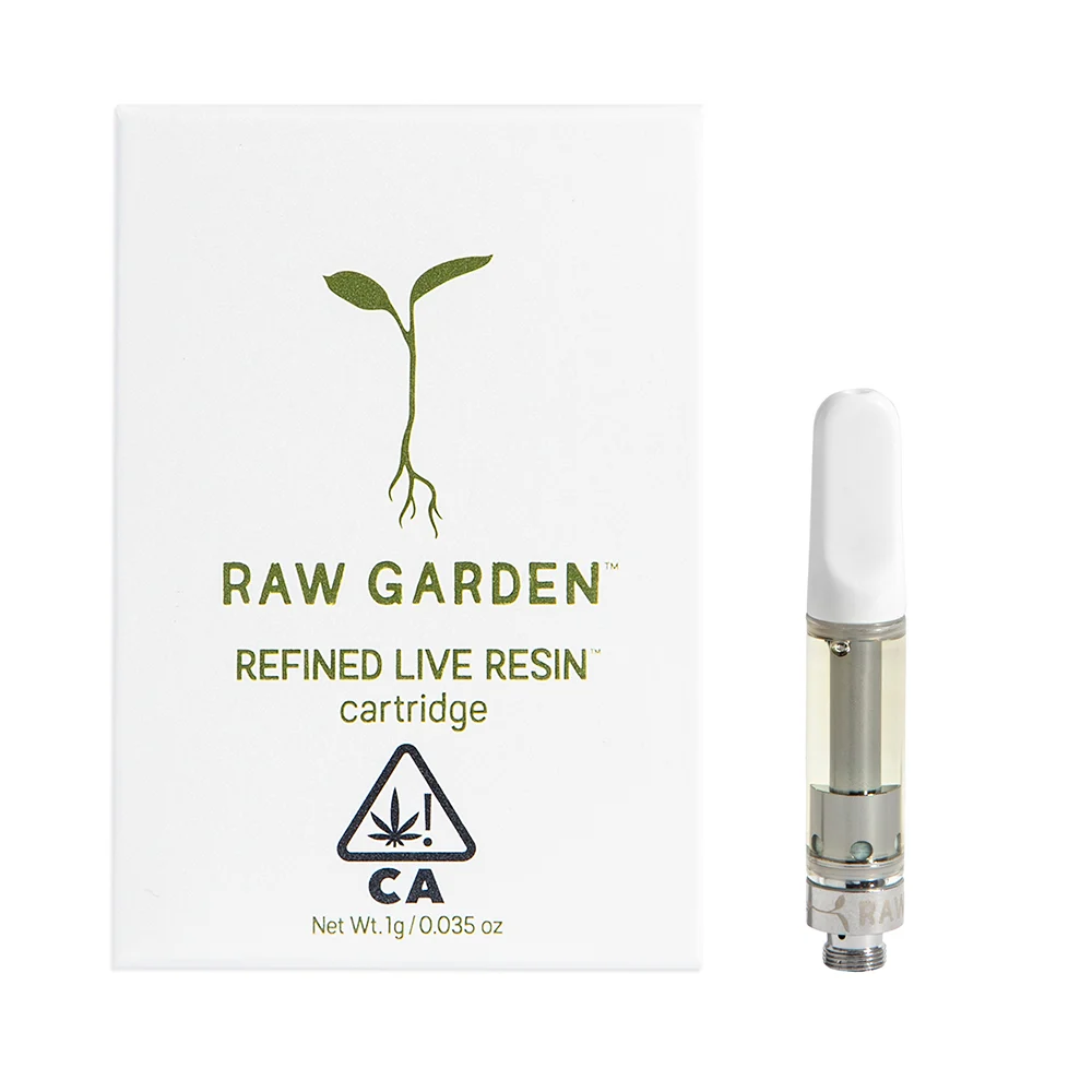Raw Garden 1G Refined Live Resin Cartridges